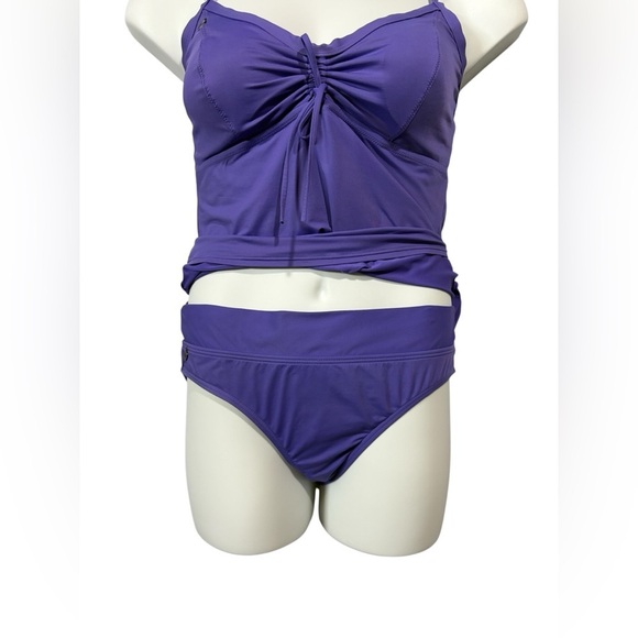 NWOT, LOLË, Two-Piece Swimsuit Set (tankini), XL, Purple ☀️ - Picture 8 of 11